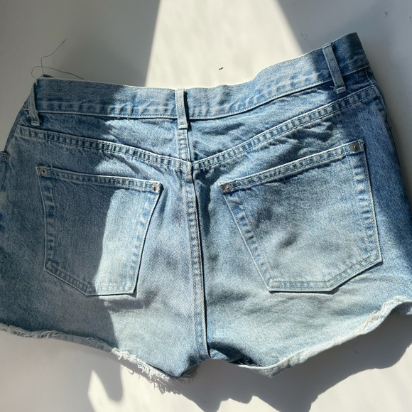 White washed jean shorts, size 12 - Picture 3 of 3